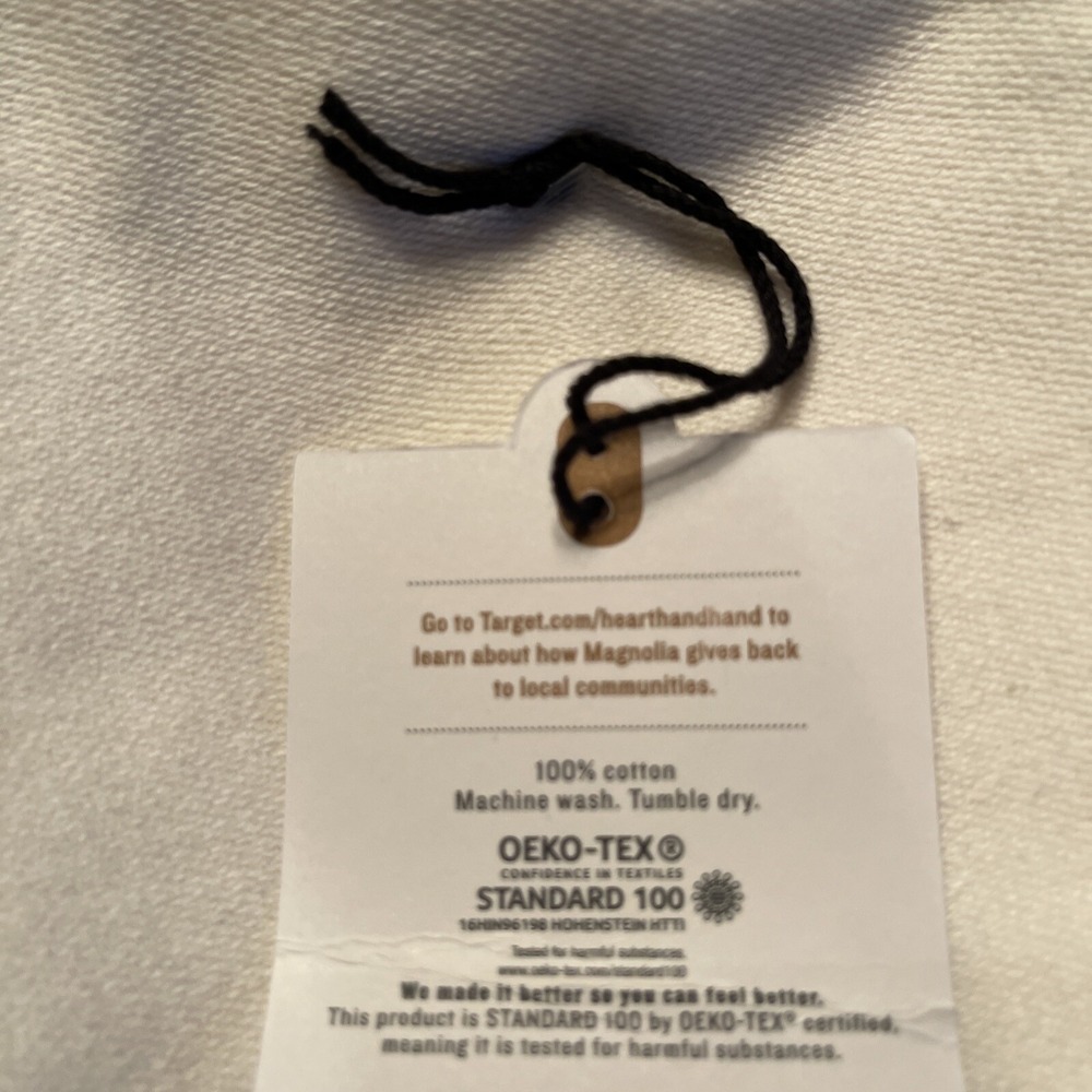 Magnolia Hearth Hand Dishtowel Kitchen Towel Cream Bronze Stripe Set of 2 - Picture 6 of 7